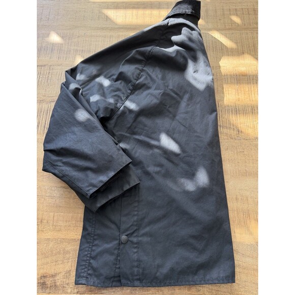 Barbour Bedale Men's Black Waxed Rain Jacket C52 Made In England Retail $415 - Picture 9 of 16